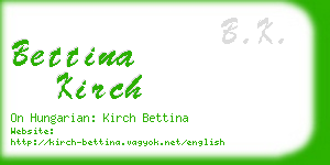 bettina kirch business card